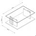 Mesa de Centro Frizz Calacata/Off White com Tampo de Vidro - Madetec