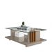 Mesa de Centro Frizz Madetec Com Tampo de Vidro
