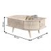 Mesa de Centro e Aparador Toronto Calacata Off White