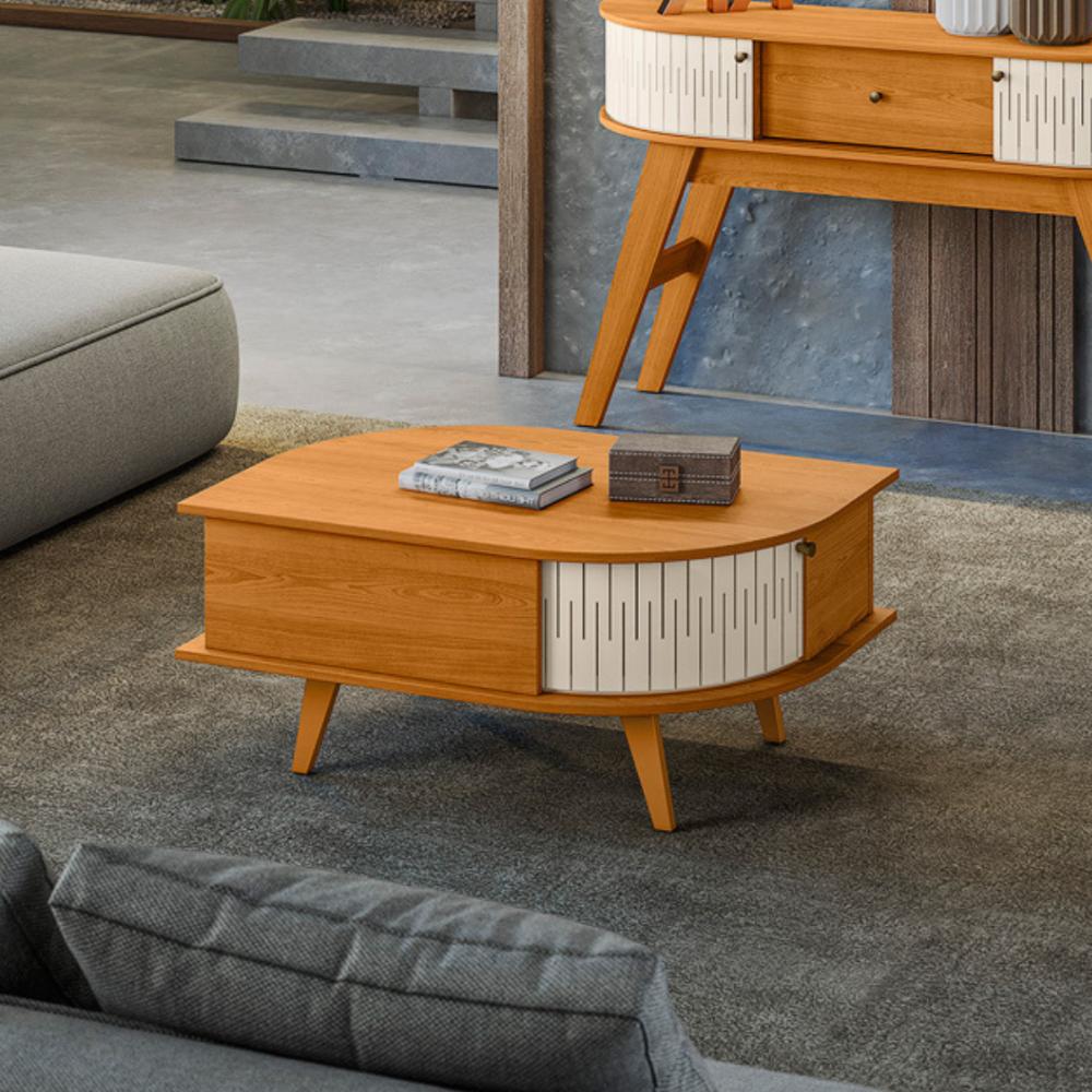 Mesa de Centro e Aparador Toronto Cinamomo Off White