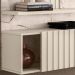 Painel Bancada Suspenso Para TV 65 Polegadas 2861 Calacata Off White Madetec