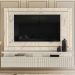 Painel Bancada Suspenso Para TV 75 Polegadas 2851 Calacata Off White Madetec