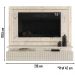Painel Bancada Suspenso Para TV 75 Polegadas 2851 Calacata Off White Madetec