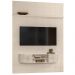 Painel Bancada Tv 65 Pol 244x179cm Monte Carlo Calacata Off White MADETEC