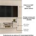 Painel Bancada Tv 65 Pol 244x179cm Monte Carlo Calacata Off White MADETEC