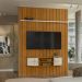 Painel Bancada Tv 65 Pol 244x179cm Monte Carlo Cinamomo Off White MADETEC