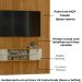 Painel Bancada Tv 65 Pol 244x179cm Monte Carlo Cumaru Opala MADETEC