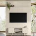 Painel Bancada Tv 65 Pol 245x179 cm Panorama Calacata Off White MADETEC