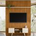 Painel Bancada Tv 65 Pol 245x179 cm Panorama Cinamomo Off White MADETEC