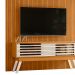 Painel Bancada Tv 65 Pol 245x179 cm Premium Cinamomo Off White MADETEC
