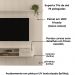 Painel Bancada Tv 75 Pol 245x238 cm Bugatti Calacata Off White MADETEC
