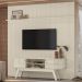 Painel Bancada Tv 75 Pol 245x238 cm Laguna Calacata Off White MADETEC