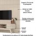 Painel Bancada Tv 75 Pol 245x238 cm Laguna Calacata Off White MADETEC