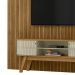 Painel Bancada Tv 75 Pol 245x238 cm Laguna Cumaru Opala MADETEC