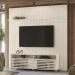 Painel Bancada Tv 75 Pol 245x238 cm Prestige Calacata Off White MADETEC