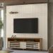 Painel Bancada Tv 75 Pol 245x238 cm Prestige Naturale Off White MADETEC