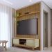 Painel E Bancada Tv 65 Pol 245x179 cm Milo Cumaru Opala MADETEC