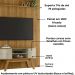 Painel E Bancada Tv 65 Pol 245x179 cm Silverstone Cumaru Opala 
