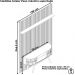 Painel E Bancada Tv 65 Pol 245x179 cm Silverstone Naturale Off White MADETEC
