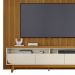 Painel E Bancada Tv 75 Pol 245x238 cm Luna Cinamomo Off White MADETEC