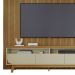 Painel E Bancada Tv 75 Pol 245x238 cm Luna Cumaru Opala MADETEC