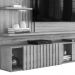 Painel Home Suspenso Atena Cinamomo/Off White para TV até 65” - Madetec