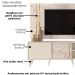 Painel Rack Bancada Tv 60 Pol 160 cm Cronos Calacata Off White MADETEC