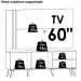 Painel Rack Bancada Tv 60 Pol 160 cm Cronos Fend Naturale MADETEC 