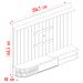 Painel Suspenso TV 75 Pol 207 cm 2901 Fenddi Naturale MDT