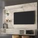 Painel Suspenso Tv 50 Pol 2P 160 cm Select Calacata Off White MADETEC