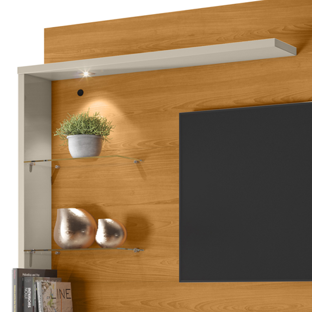 Painel Suspenso Tv 50 Pol 2P 160 cm Select Cinamomo Off White MADETEC