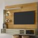 Painel Suspenso Tv 50 Pol 2P 160 cm Select Cumaru Opala MADETEC