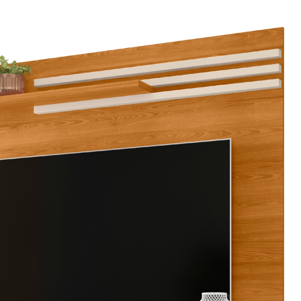 Painel Suspenso Tv 55 Pol 136 cm Sublime Cinamomo Off White MADETEC