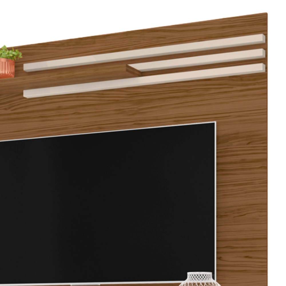 Painel Suspenso Tv 55 Pol 136 cm Sublime Naturale Off White MADETEC