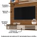 Painel Suspenso Tv 55 Pol 136 cm Sublime Naturale Off White MADETEC
