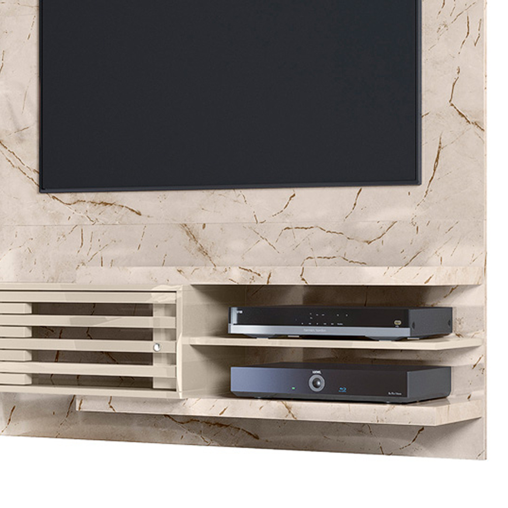 Painel Suspenso Tv 55 Pol 182 cm Frizz Supreme Calacata Off White MADETEC