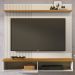 Painel Suspenso Tv 55 Pol 1P 141 cm Iris Cinamomo Off White MADETEC