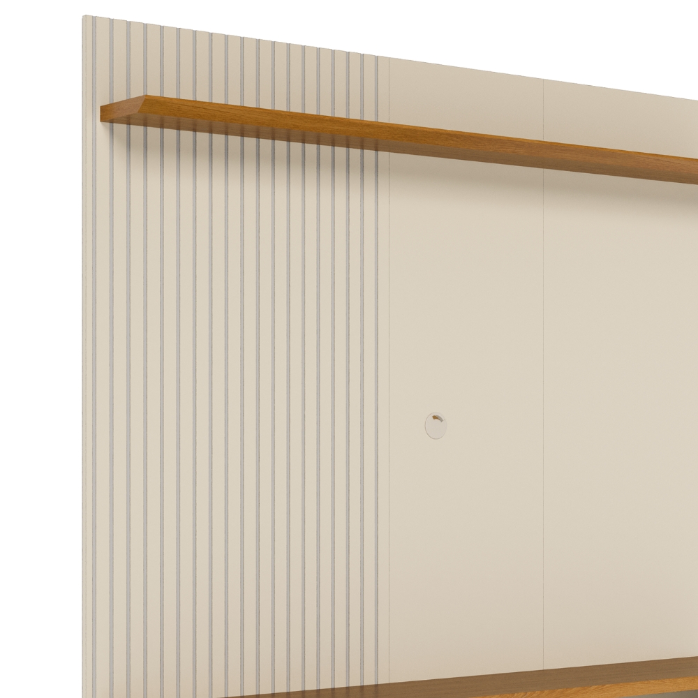 Painel Suspenso Tv 55 Pol 1P 141 cm Iris Cinamomo Off White MADETEC