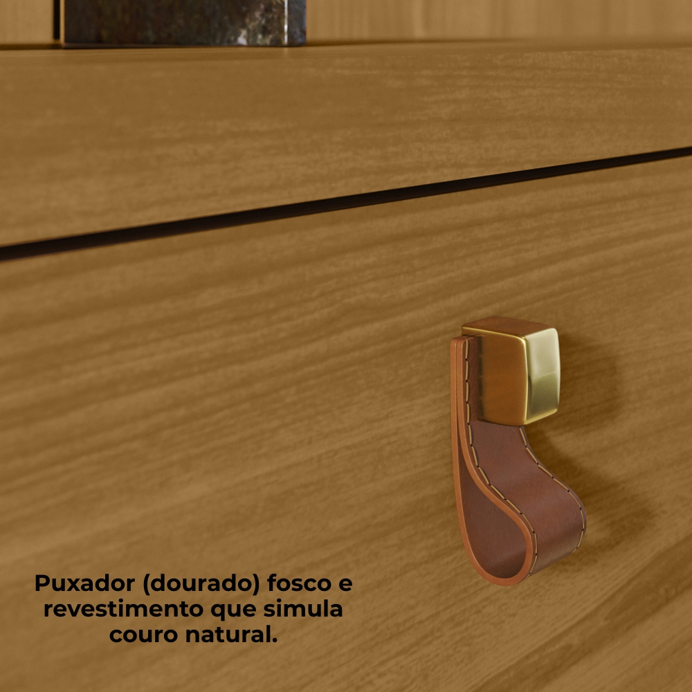 Painel Suspenso Tv 55 Pol 1P 141 cm Iris Cumaru MADETEC