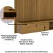 Painel Suspenso Tv 55 Pol 1P 141 cm Iris Cumaru MADETEC