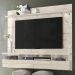 Painel Suspenso Tv 60 Pol 1P 182 cm Lana Calacata Off White MADETEC
