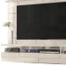 Painel Suspenso Tv 60 Pol 1P 182 cm Lana Calacata Off White MADETEC