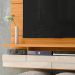 Painel Suspenso Tv 60 Pol 1P 182 cm Lana Cinamomo Off White MADETEC
