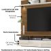 Painel Suspenso Tv 60 Pol 1P 182 cm Lana Naturale Off White MADETEC