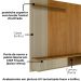 Painel Suspenso Tv 65 Pol 1P 160 cm Aurora Cumaru Opala MADETEC