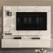 Painel Suspenso Tv 65 Pol 3P 200 cm Atena Calacata Off White MADETEC