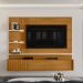Painel Suspenso Tv 65 Pol 3P 200 cm Atena Cinamomo Off White MADETEC