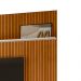 Painel Suspenso Tv 75 Pol 245x238 cm Guapore Cinamomo Off White MADETEC