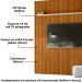 Painel Suspenso Tv 75 Pol 245x238 cm Guapore Cinamomo Off White MADETEC