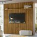 Painel Suspenso Tv 75 Pol 245x238 cm Guapore Cumaru MADETEC